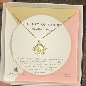 Dogeared Mother of Mary Two Tone Necklace